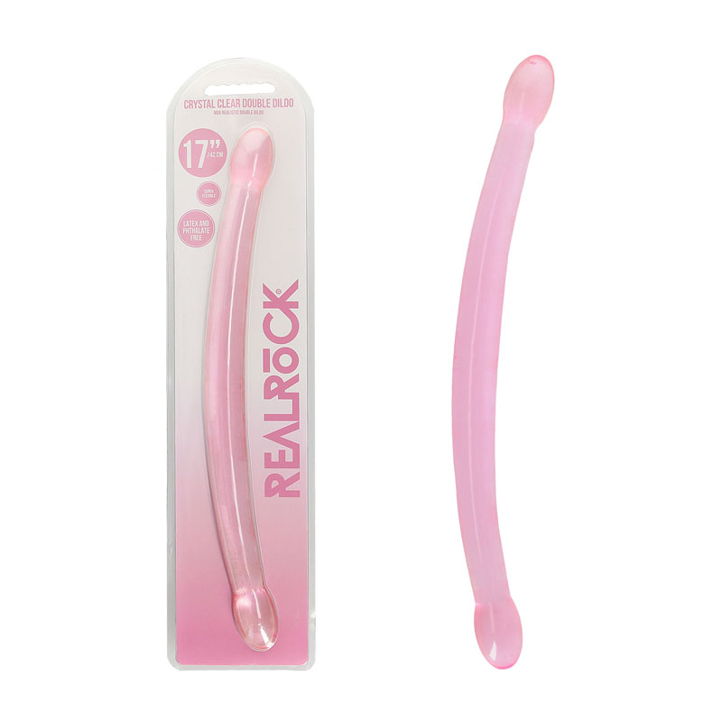 RealRock Double Ended 17-inch Dildo - Pink